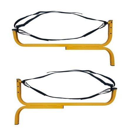 LEISURE SPORTS 1232 Leisure Sports Level Canoe Hanger Kayak Rack and Stand-Up Paddle Board Holder Yellow 581181BFU
